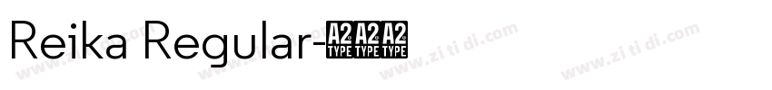 Reika Regular字体转换